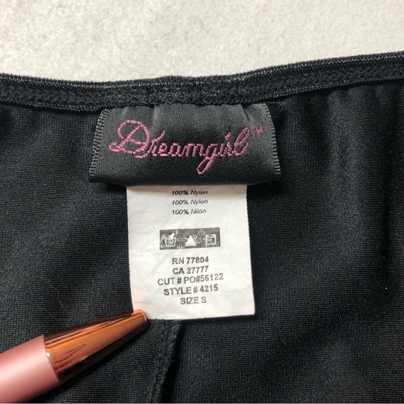 DREAMGIRL Sexy Black Lace & Red Satin Lace Up Bodysuit Size Small - Picture 5 of 7